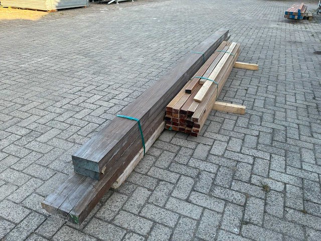Hardhout balken en afwerklatten - afbeelding 4 van  7