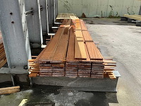 Hardhout bankirai vlonderplank 3950x145x20 mm (41x) - afbeelding 1 van  3