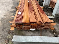 Hardhout bankirai vlonderplank 3950x145x20 mm (41x) - afbeelding 2 van  3