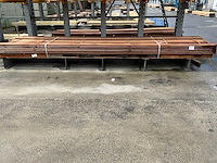 Hardhout bankirai vlonderplank 4600x140x20 mm (45x) - afbeelding 2 van  4