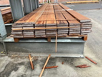 Hardhout bankirai vlonderplank 4600x140x20 mm (45x) - afbeelding 3 van  4