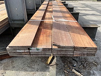 Hardhout beschoeiing plank 4000x20x200 mm (19x) - afbeelding 2 van  5