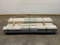 Hardhout biko met bovenlicht stomp 280cm wit gegrond 56x115mm (13x) - afbeelding 2 van  7
