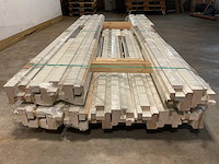 Hardhout biko met bovenlicht stomp 280cm wit gegrond 56x115mm (13x) - afbeelding 5 van  7