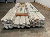 Hardhout biko met bovenlicht stomp 280cm wit gegrond 56x115mm (13x) - afbeelding 6 van  7