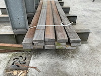 Hardhout fijn gezaagd 3500x150x50 mm (14x) - afbeelding 2 van  3