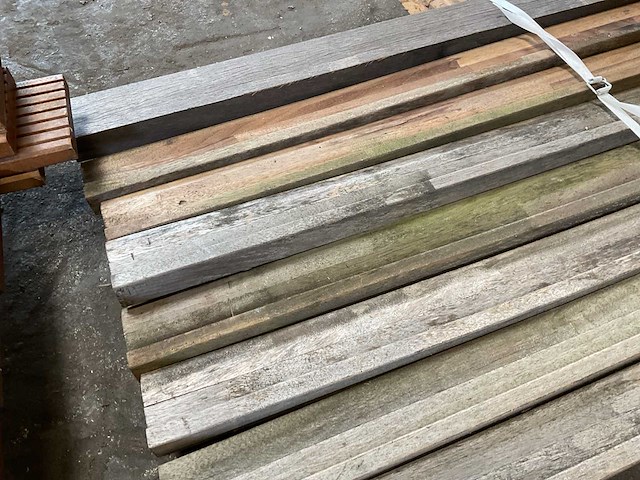 Hardhout fundering balk (8x) - afbeelding 3 van  4