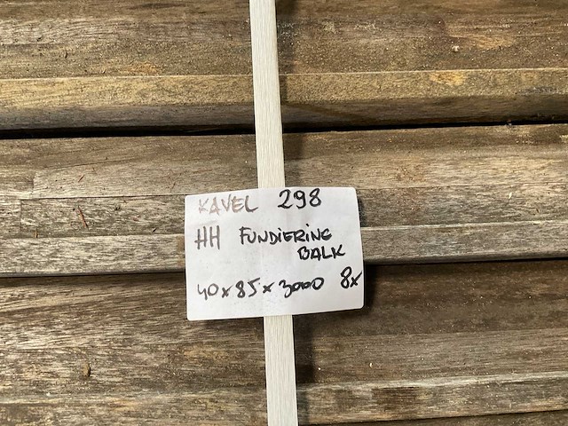 Hardhout fundering balk (8x) - afbeelding 4 van  4