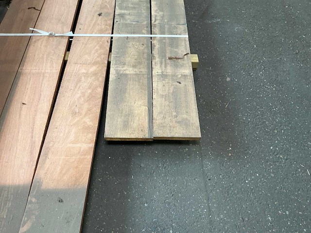 Hardhout geschaafd 25x200 mm (5x) - afbeelding 5 van  7
