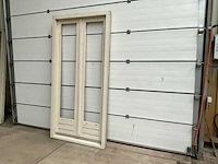 Hardhout kozijn met openslaande deuren (3x) - afbeelding 2 van  4