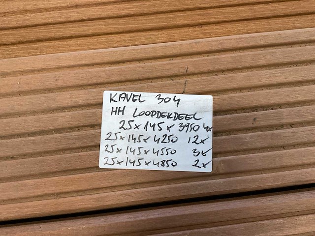Hardhout loopdekdeel diverse afmetingen (21x) - afbeelding 4 van  4