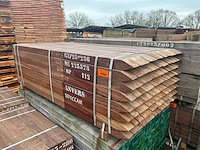 Hardhout paal 50x50x800mm (830x) - afbeelding 2 van  2