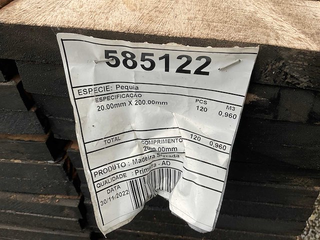 Hardhout plank (123x) - afbeelding 6 van  6