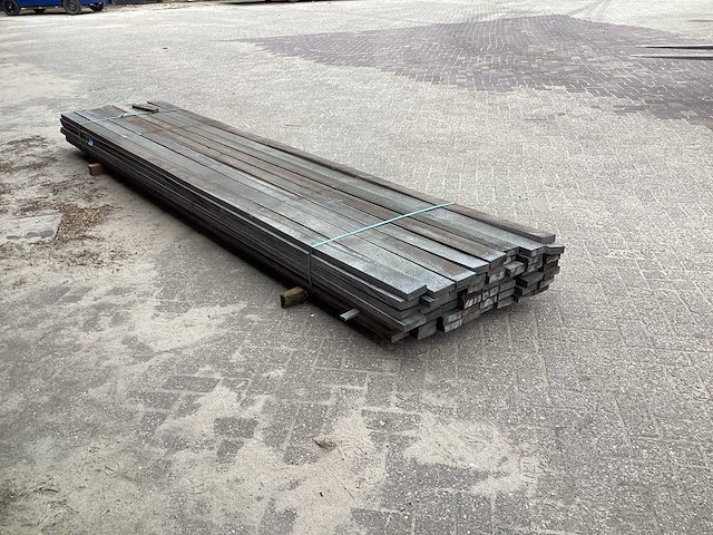 Hardhout plank 95x30x4000mm (56x) - afbeelding 4 van  4