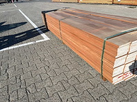 Hardhout planken geschaafd 2450x145x21mm (70x) - afbeelding 1 van  3
