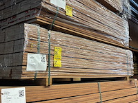 Hardhout planken geschaafd 2450x145x21mm (73x) - afbeelding 4 van  4