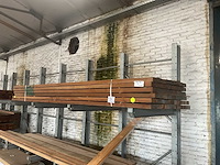 Hardhout regels 44x90x3350 mm (54x) - afbeelding 1 van  4