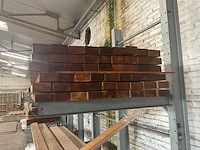 Hardhout regels 44x90x3350 mm (54x) - afbeelding 2 van  4