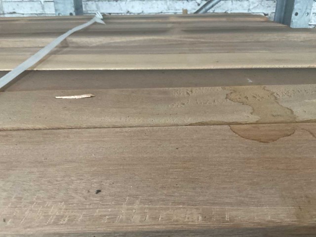 Hardhout regels 44x90x3350 mm (60x) - afbeelding 3 van  4