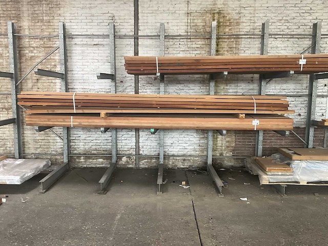 Hardhout regels 44x90x4300 mm (100x) - afbeelding 3 van  4