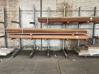 Hardhout regels 44x90x4300 mm (100x) - afbeelding 3 van  4