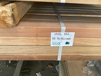 Hardhout regels 44x90x4300 mm (100x) - afbeelding 4 van  4
