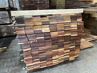 Hardhout tegelhout 550-1050x97x17mm (410x) - afbeelding 3 van  3