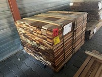 Hardhout tegelhout 550-1050x97x17mm (800x) - afbeelding 2 van  2