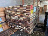 Hardhout tegelhout 550-1050x97x17mm (800x) - afbeelding 2 van  3