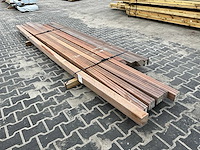 Hardhouten 8x8 cm palen (10x) - afbeelding 1 van  3