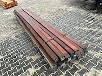 Hardhouten azobé paal 8x8x400 cm (22x) - afbeelding 3 van  5