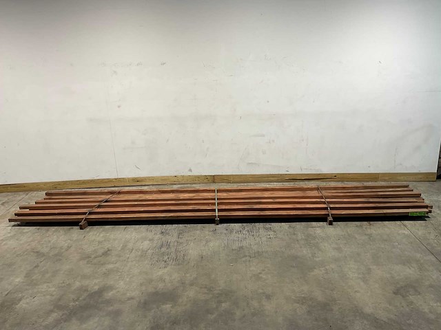 Hardhouten balk - 500x6,5x4,5 cm (16x) - afbeelding 1 van  5