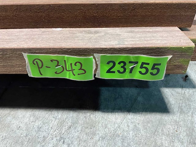 Hardhouten balk - 500x6,5x4,5 cm (16x) - afbeelding 5 van  5