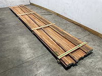Hardhouten bankirai regel gelamineerd 590x6x4 cm (22x) - afbeelding 1 van  2