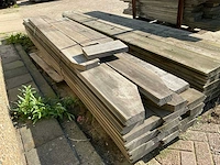 Hardhouten beschoeing planken (21x) - afbeelding 2 van  4