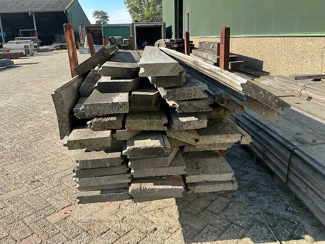 Hardhouten beschoeing planken - afbeelding 4 van  4