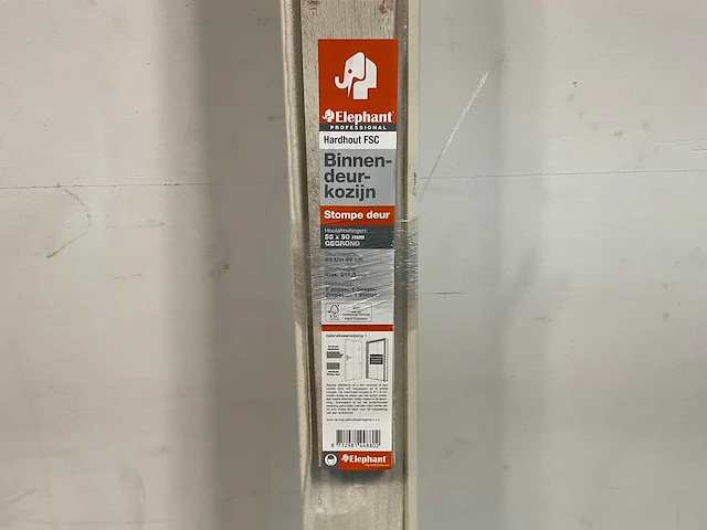 Hardhouten binnendeurkozijn stompe deur - 211,5x93 cm (48x) - afbeelding 6 van  9