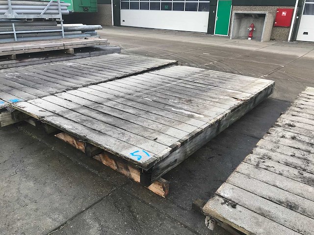 Hardhouten brugdekdeel - afbeelding 1 van  3