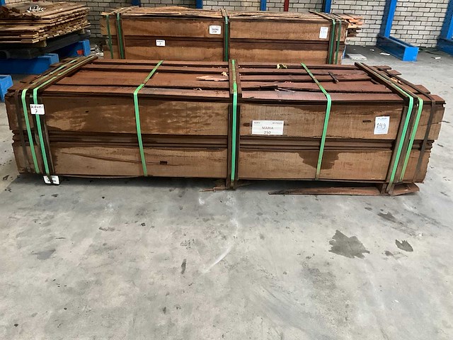 Hardhouten damwand 250x18,5x3 cm (80x) - afbeelding 3 van  6
