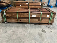 Hardhouten damwand 250x18,5x3 cm (80x) - afbeelding 3 van  6