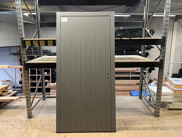 Hardhouten deurkozijn, grijs gegrond hillhout - afbeelding 1 van  5