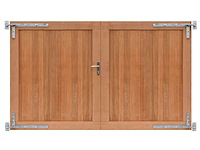 Hardhouten dubbele toegangspoort 300x180 cm - afbeelding 1 van  7