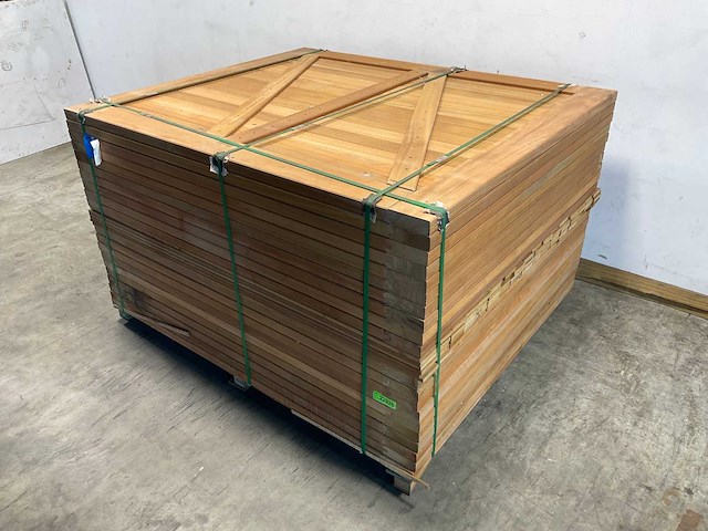 Hardhouten dubbele toegangspoort 300x180 cm - afbeelding 2 van  7