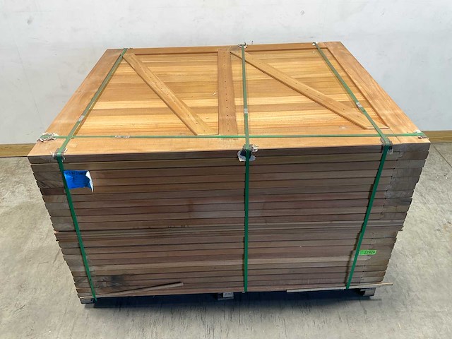 Hardhouten dubbele toegangspoort 300x180 cm - afbeelding 3 van  7