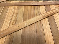 Hardhouten dubbele toegangspoort 300x180 cm - afbeelding 4 van  7