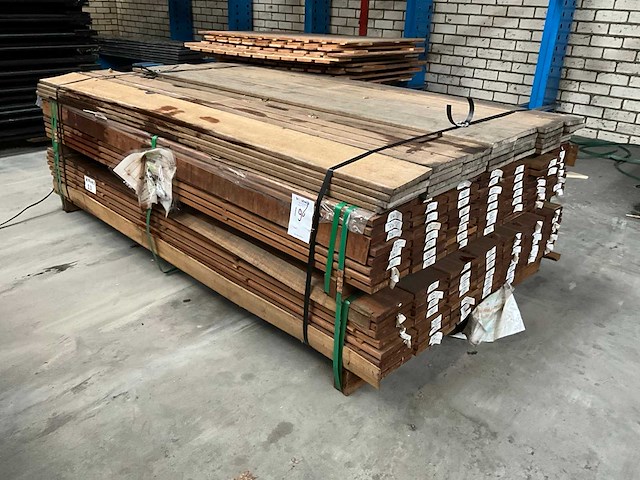 Hardhouten flonderplank 1,6x14,5x180 cm (166x) - afbeelding 1 van  5