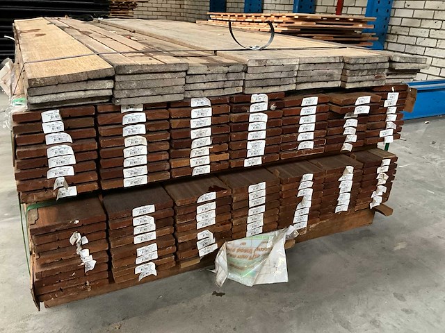 Hardhouten flonderplank 1,6x14,5x180 cm (166x) - afbeelding 4 van  5