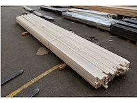 Hardhouten koplatten wit gegrond 12x45x4900 mm (212x) - afbeelding 1 van  3