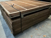 Hardhouten lamellenscherm 180x180 cm (14x) - afbeelding 5 van  5