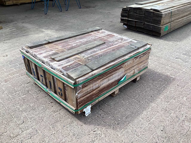Hardhouten lat 40x60x1250mm (170x) - afbeelding 5 van  6
